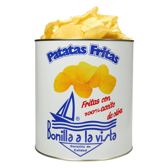 Bonilla a la Vista Chips with Olive Oil Tin 500 gr.