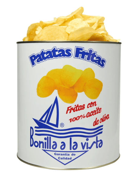 Bonilla a la Vista Patatas Fritas con Aceite de Oliva Lata 500 gr.