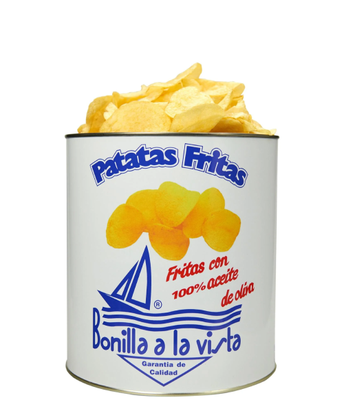 Bonilla a la Vista Chips mit Olivenöl Blechdose 275 gr. - Oliva Oliva