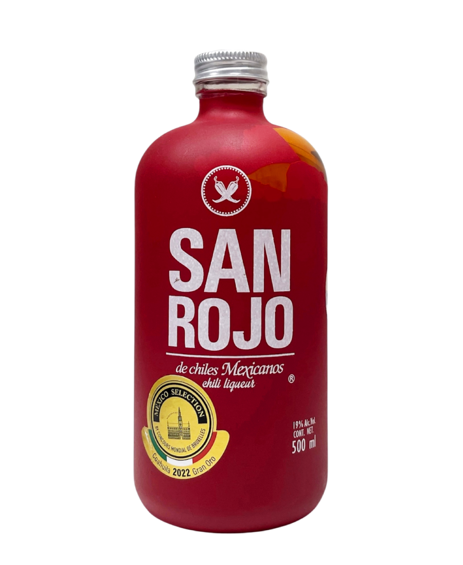 Sanrojo Chili Liquor Glass bottle 700 ml. - Oliva Oliva