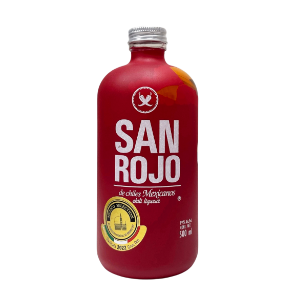 Sanrojo Licor de chile Botella de vidrio 700 ml. - Oliva Oliva
