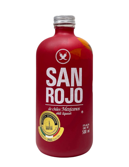 Sanrojo Licor de chile Botella de vidrio 700 ml. - Oliva Oliva