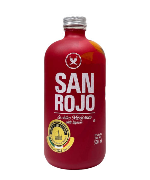Sanrojo Liqueur de chili Bouteille en verre 700 ml. - Oliva Oliva