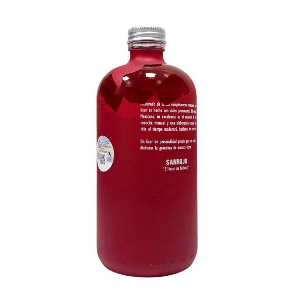 Sanrojo Licor de chile Botella de vidrio 700 ml. - Oliva Oliva