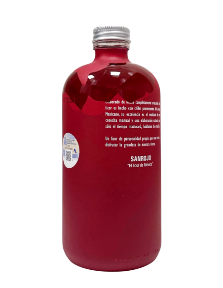 Sanrojo Licor de chile Botella de vidrio 700 ml. - Oliva Oliva