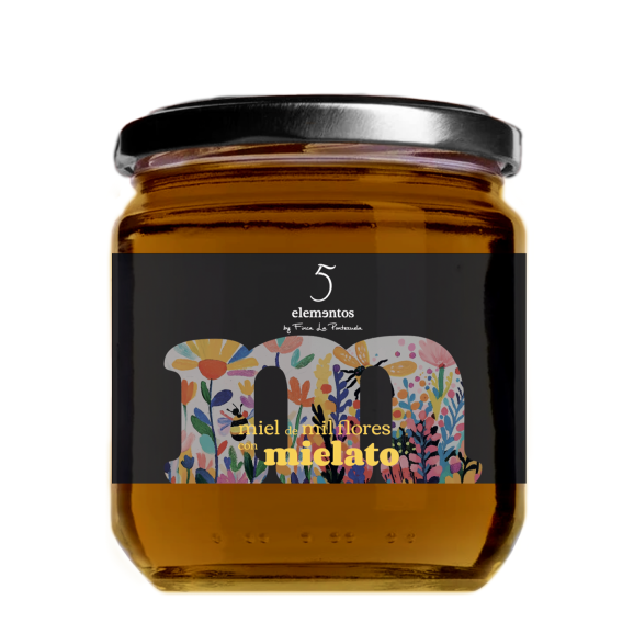 5 Elementos Tausendblütenhonig mit Honigtau 500 gr. - Oliva Oliva