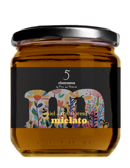 5 Elementos Tausendblütenhonig mit Honigtau 500 gr. - Oliva Oliva