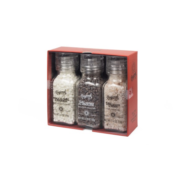 Regional Co. Set mit 3 Salzen der Welt - Oliva Oliva