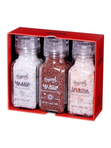 Regional Co. Set of 3 World's Salts - Oliva Oliva