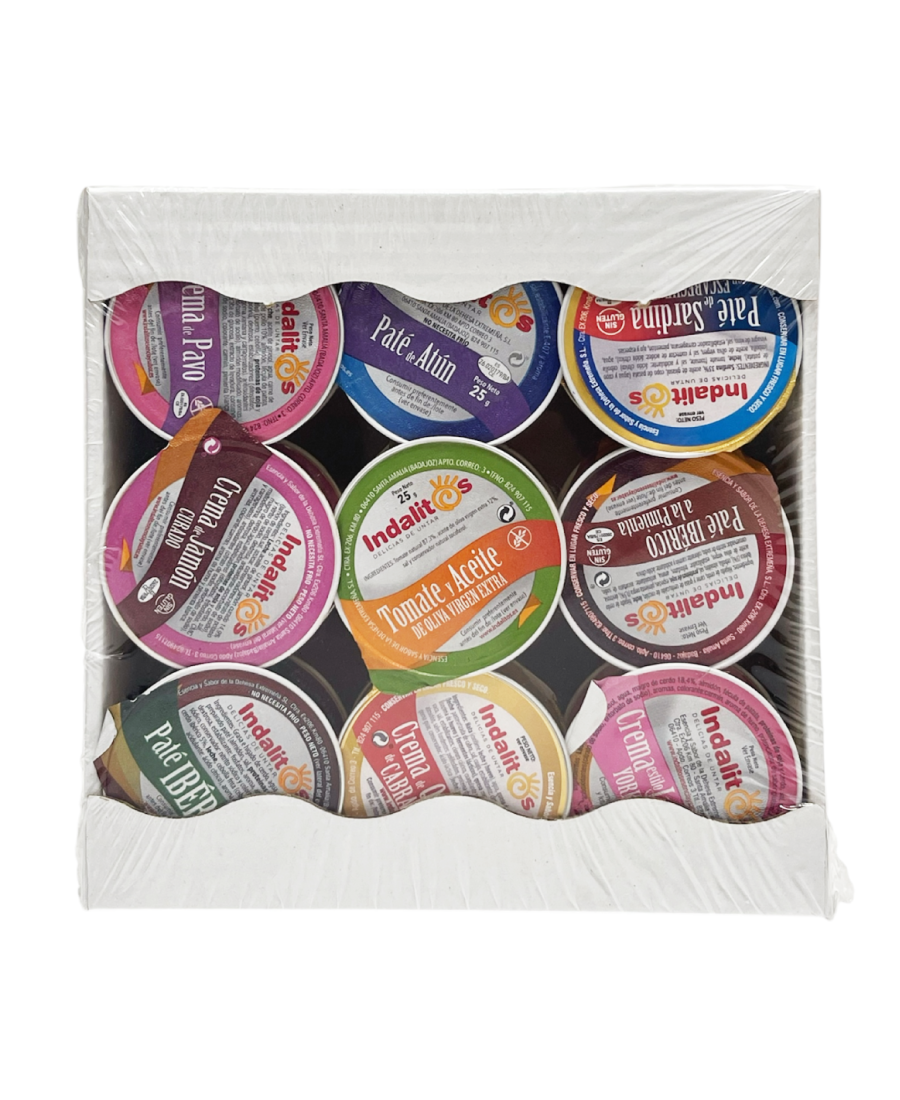 Indalitos Assortiment de pâtés et crèmes 18 monodoses - Oliva Oliva