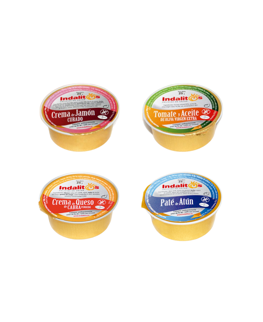Indalitos Assortiment de pâtés et crèmes 18 monodoses - Oliva Oliva