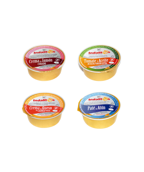 Indalitos Assortment of Pâtés and Creams 18 doses 25 gr. - Oliva Oliva