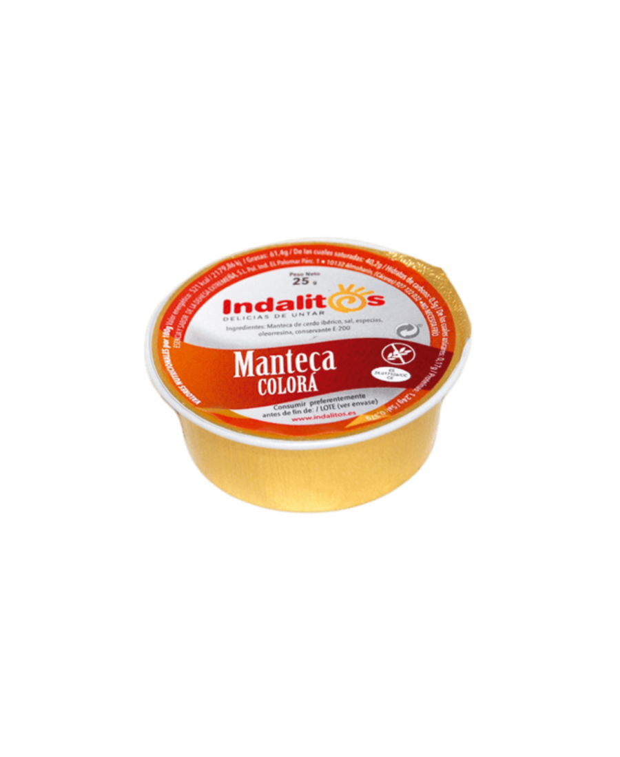 Indalitos Manteca Colorá Bandeja 45 monodosis 25 gr. - Oliva Oliva