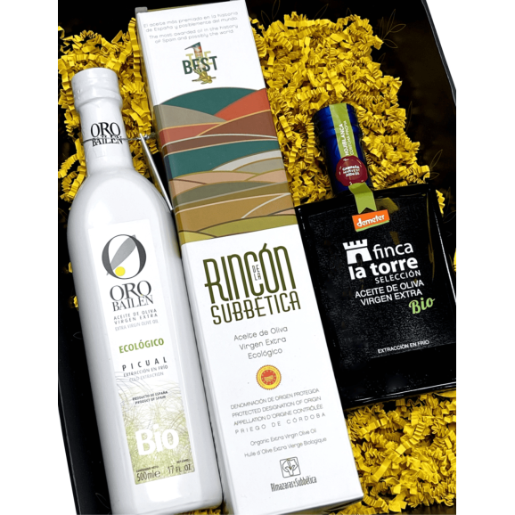 Best Organic Spanish Olive Oils 2024 Gift box 3x500 ml. - Oliva Oliva