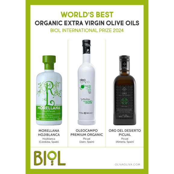World's Best Organic Olive Oils BIOL 2024 in Gift box - Oliva Oliva