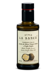 Finca La Barca Condiment of EVOO and Black Truffle 250 ml. - Oliva Oliva