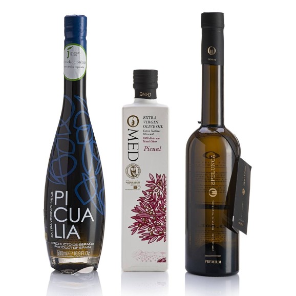 Best Spanish Olive Oils 2025 - Wooden box 3x500 ml.