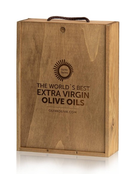 Mejores Aceites del Mundo Mario Solinas 2025 - Caja madera