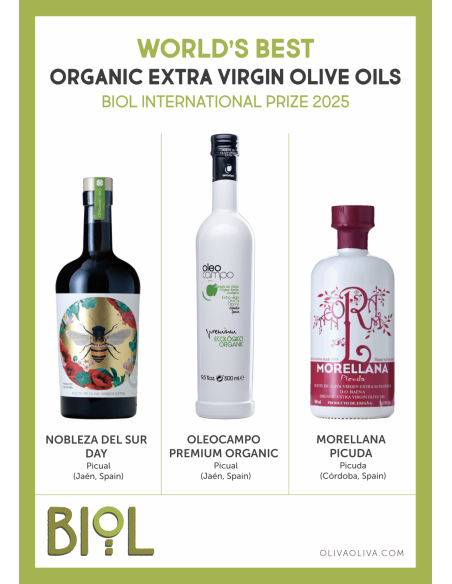 World's Best Organic Olive Oils BIOL 2025 in Gift box - Oliva Oliva