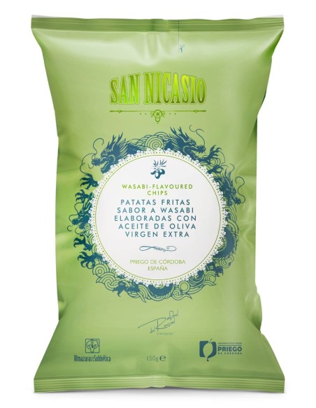 San Nicasio Chips mit Wasabi-Geschmack Beutel 150 gr.