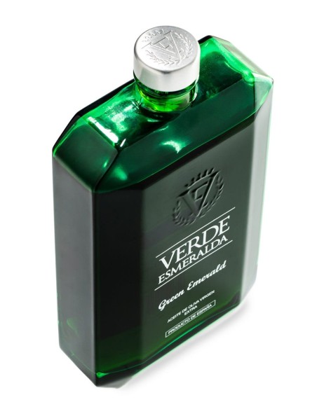 Verde Esmeralda Green Emerald Picual - Bouteille en verre 500 ml.