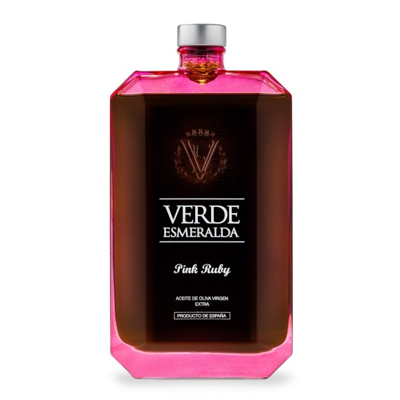Verde Esmeralda Pink Ruby Hojiblanca - Glasflasche 500 ml.