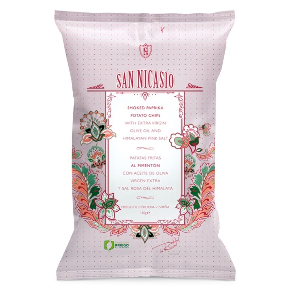San Nicasio Patatas Fritas Pimentón de La Vera - Bolsa 150 gr.