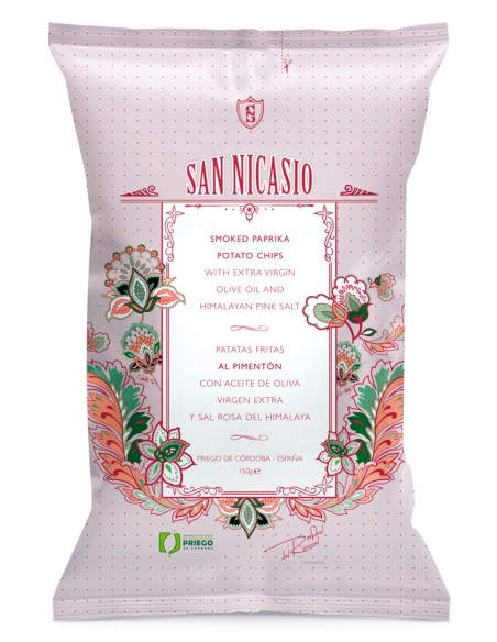 San Nicasio Chips mit Paprika aus La Vera - Beutel 150 gr.