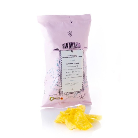 San Nicasio Potato Chips with Himalayan Pink Salt 40 gr. - Oliva Oliva
