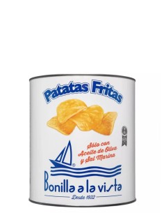 Bonilla a la Vista Chips with Olive Oil Tin 40 gr. 2