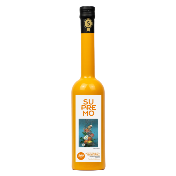 Supremo Hojiblanca Glass bottle 500 ml. - Oliva Oliva